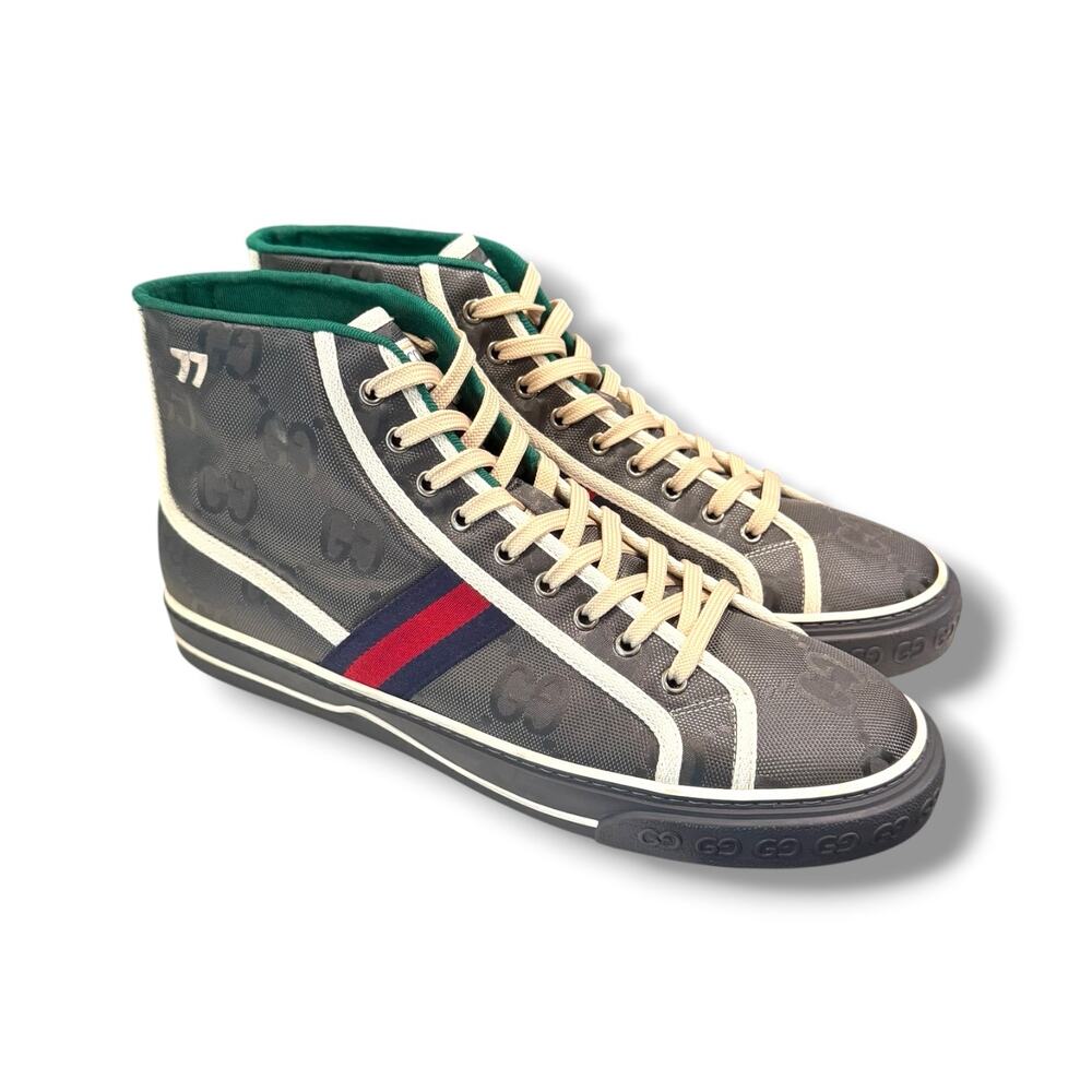 Gucci GG Monogram Off the Grid Tennis 1977 High-Top Sneaker | Size 11+G(12.5US)